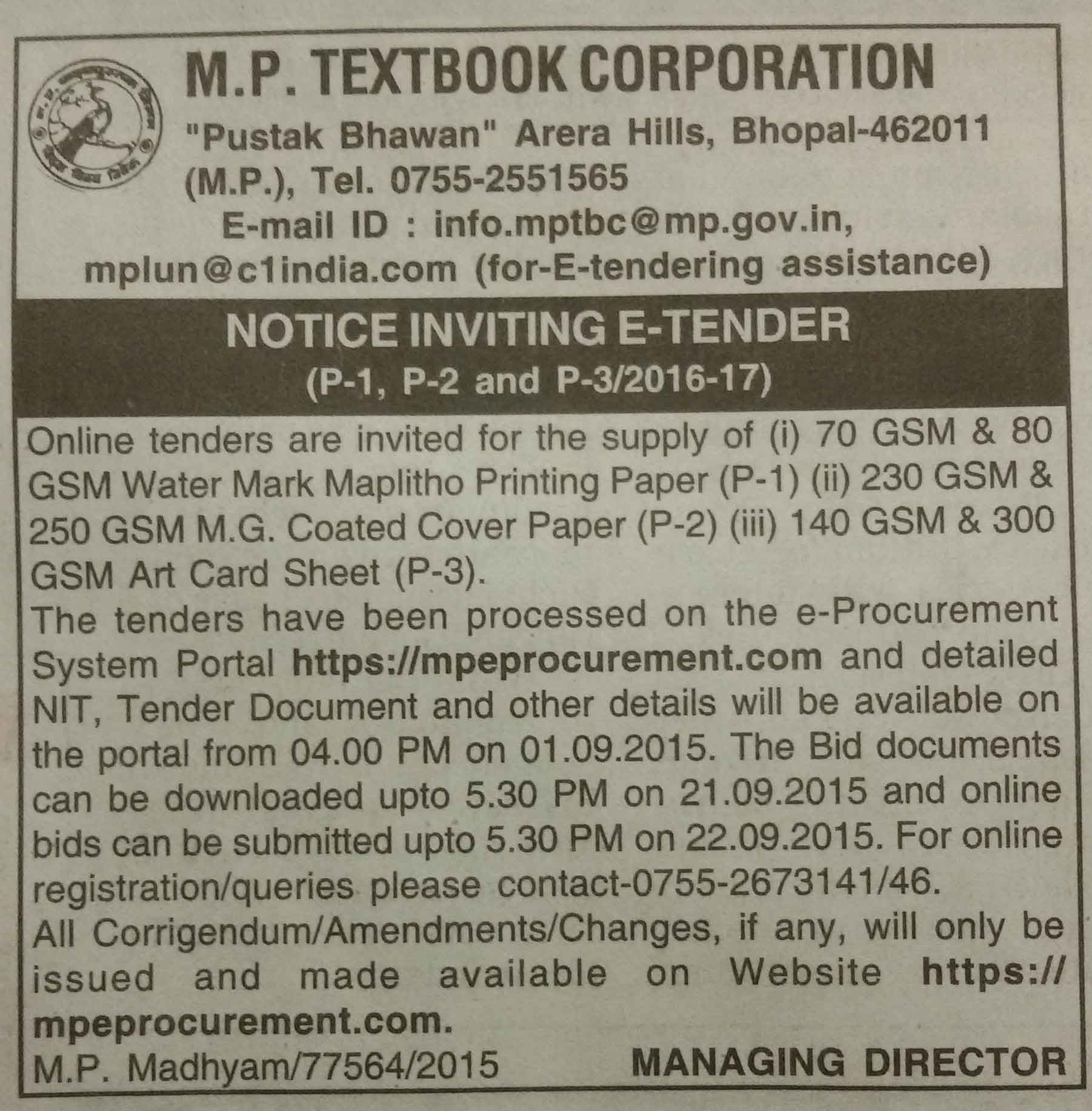 MP textbook tender PrintWeekIndia