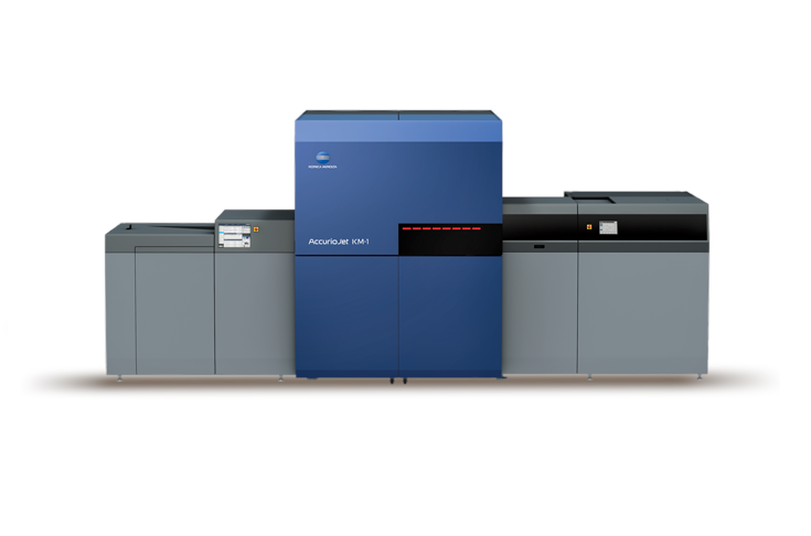 Konica Minolta unveiled the Accuriojet KM-1e B2+ Led UV inkjet press